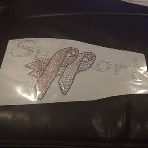 Crystal Breast Cancer Support iron on transfer